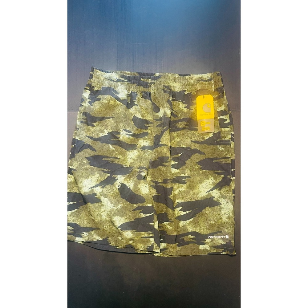 NEW Boys Carhartt Rugged Flex Blind Camo Athletic Shorts Size XL